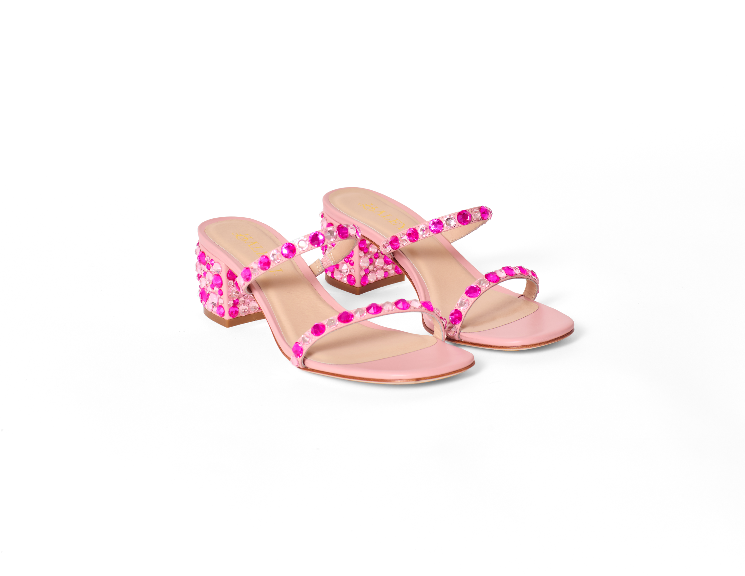 stina スティナ　タイプH　crystal pink　Ｌ Haley J. Pink Crystal Heel Katie