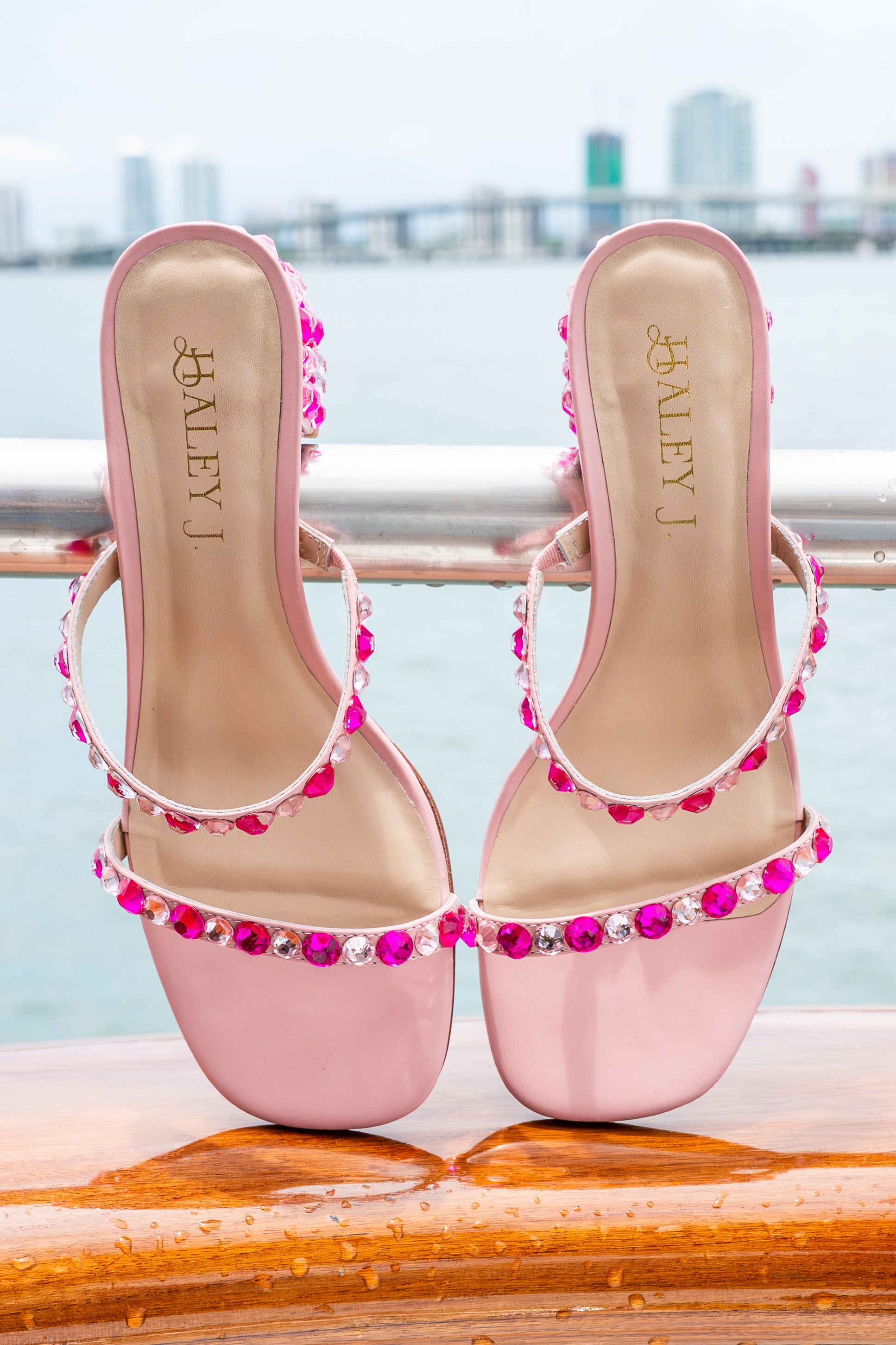 Katie Pink Crystal Heel