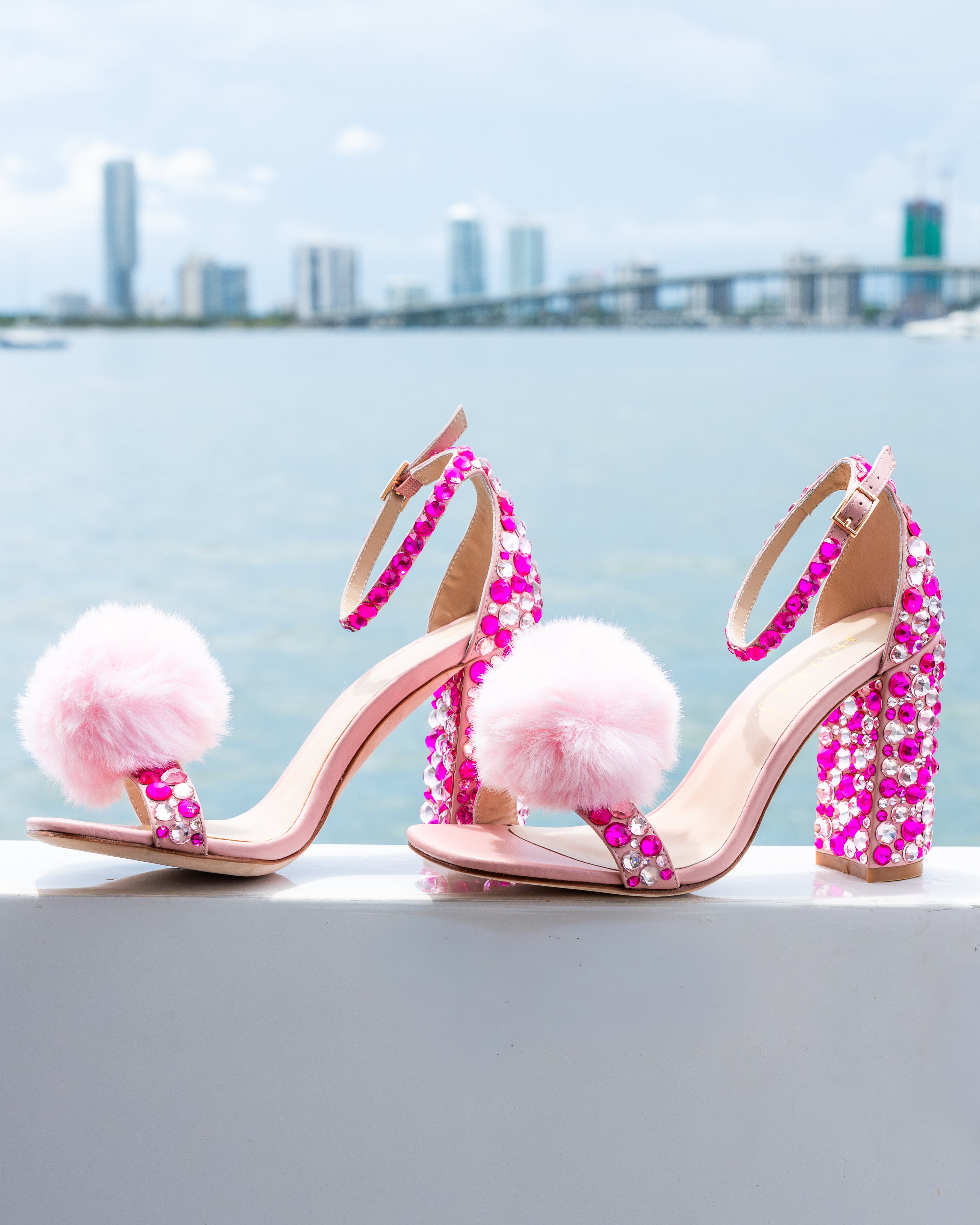 Pom Pom Pink Party Shoe