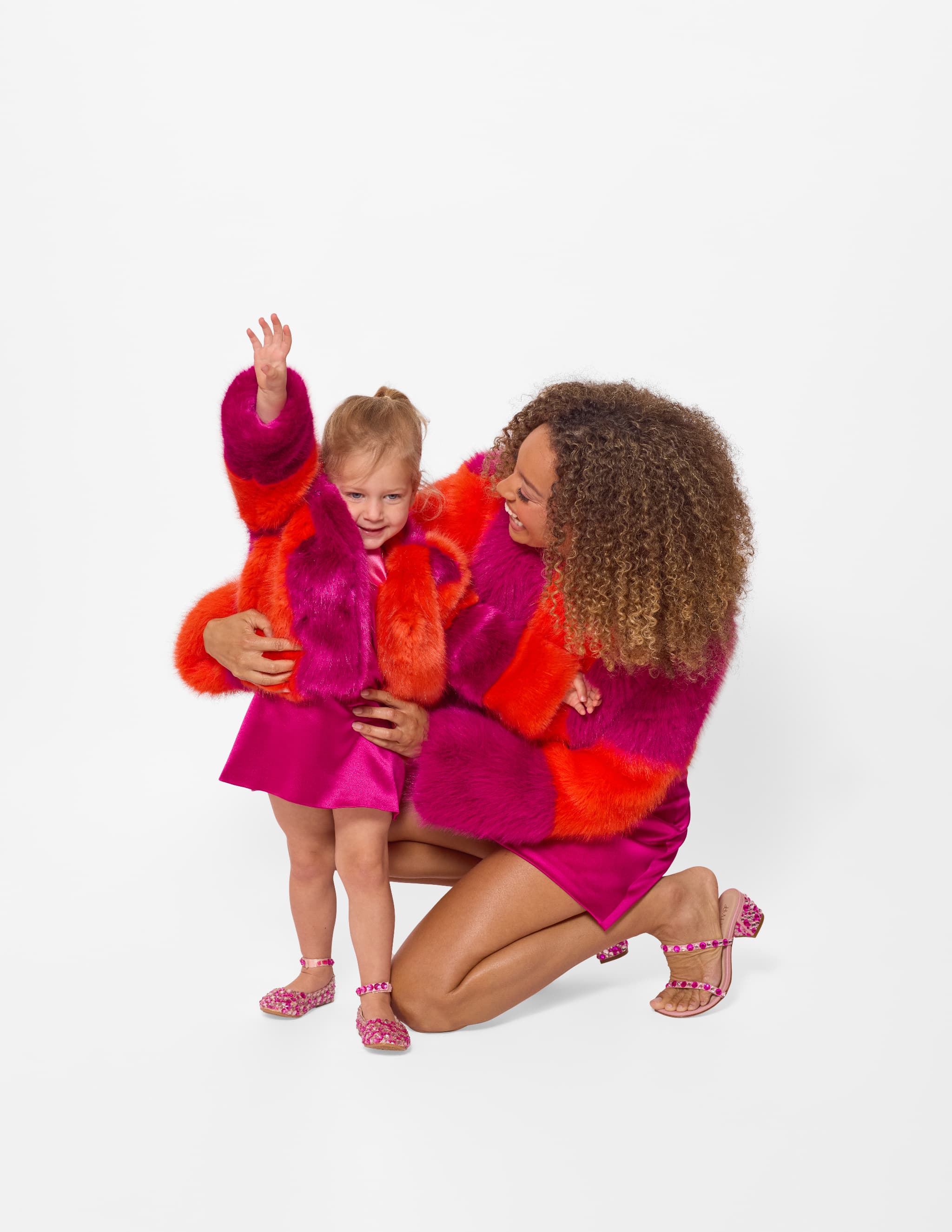 Haley J. Faux Fur Coat Tina
