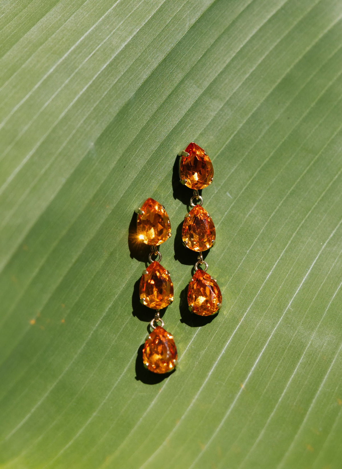 Unapologetic Orange Statement Drop Earring