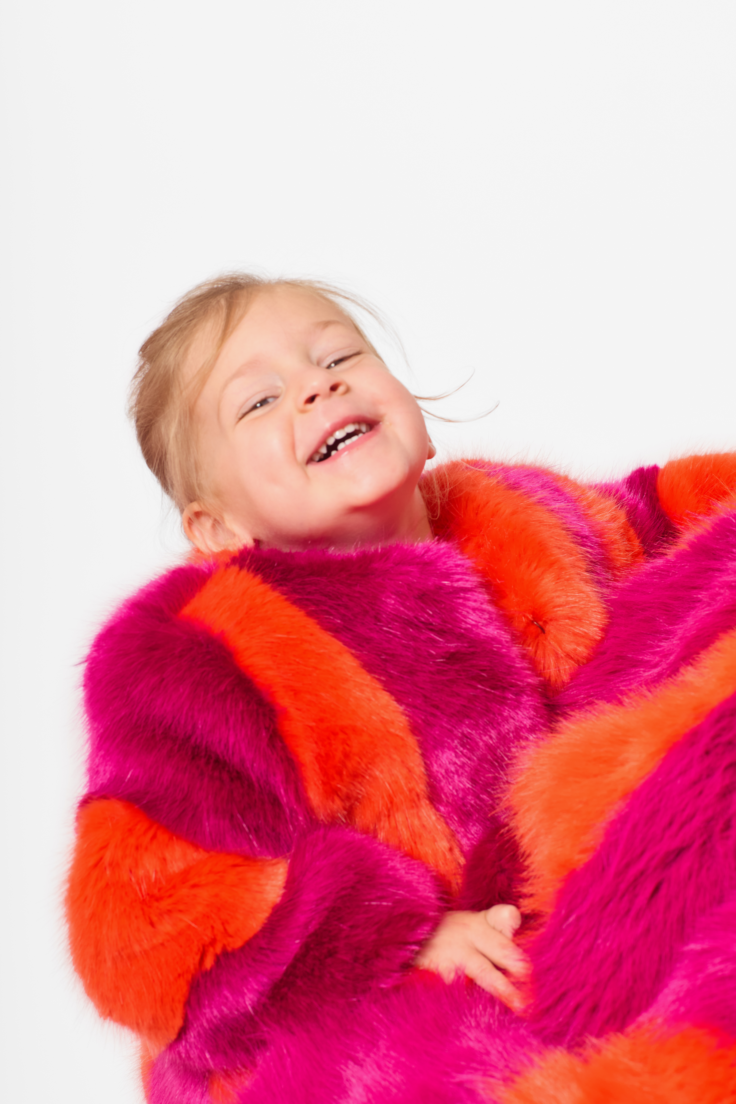 Girl's Tina Faux Fur Coat