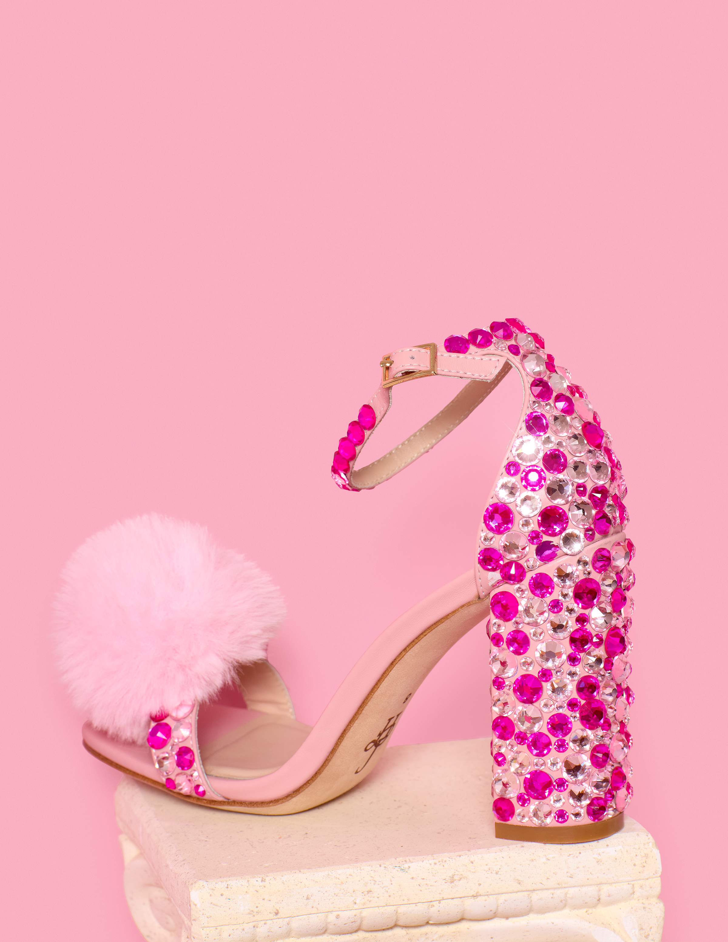 Pom Pom Pink Party Shoe